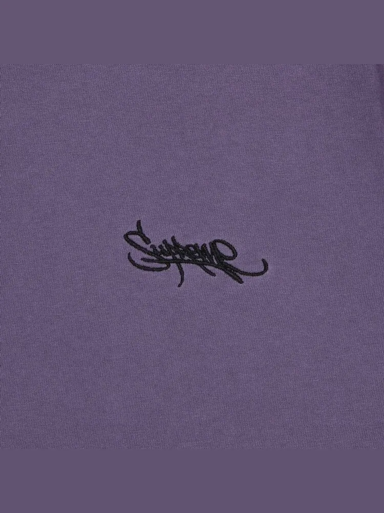 Топ Supreme Washed Tag Short-Sleeve Top — изображение 2 из 2, фиолетовый