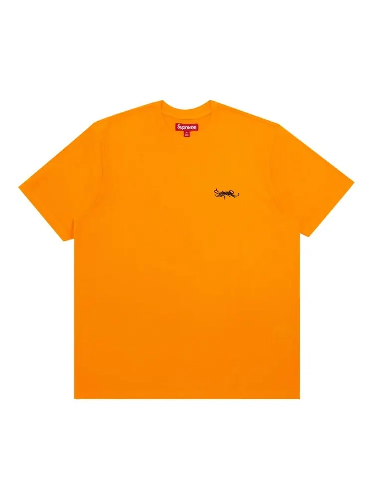 Топ Supreme Washed Tag Short-Sleeve Top — изображение 1 из 2, оранжевый