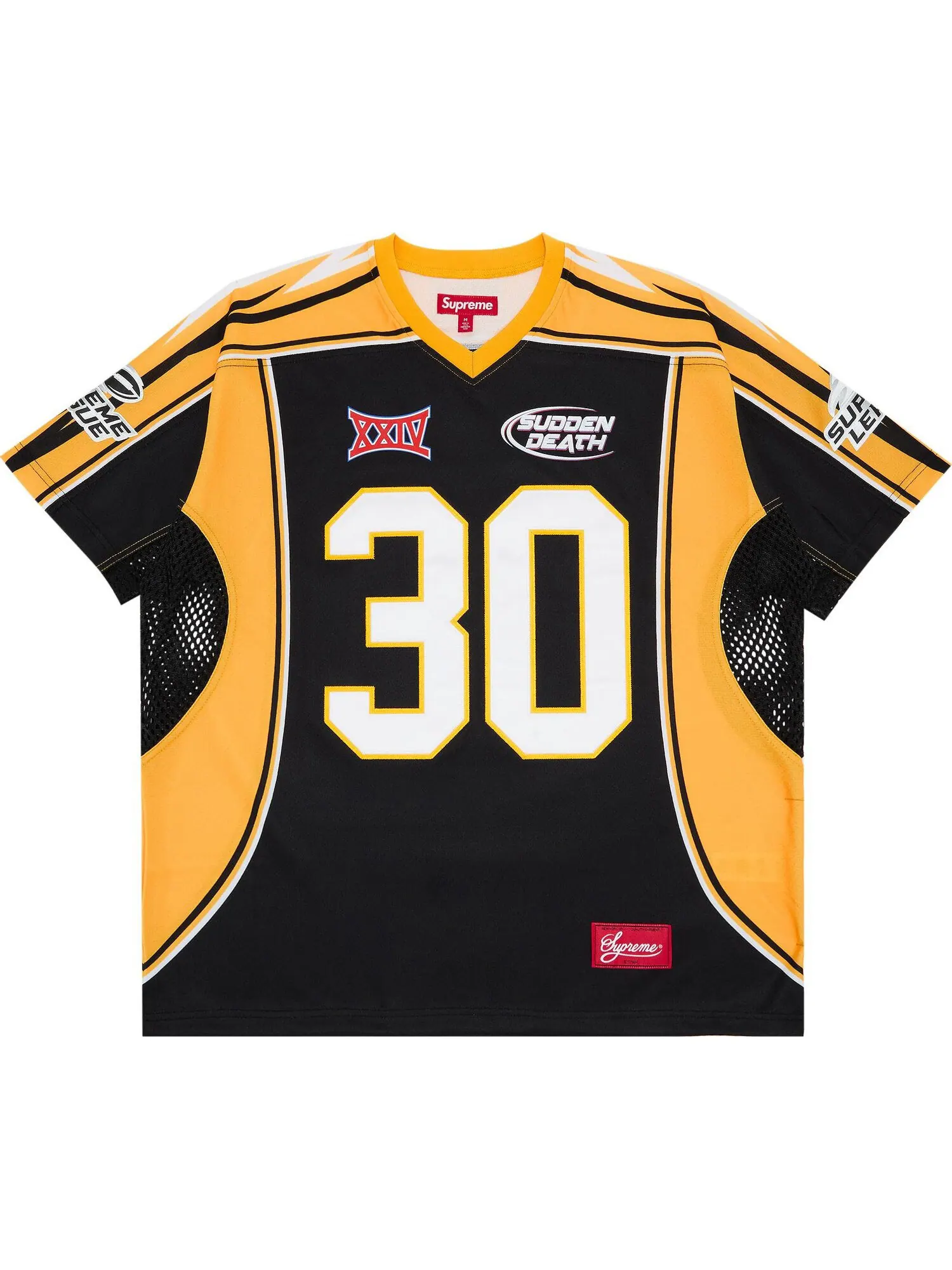 Футболка Supreme Sudden Death Football Jersey — изображение 1 из 3, черный/мультиколор