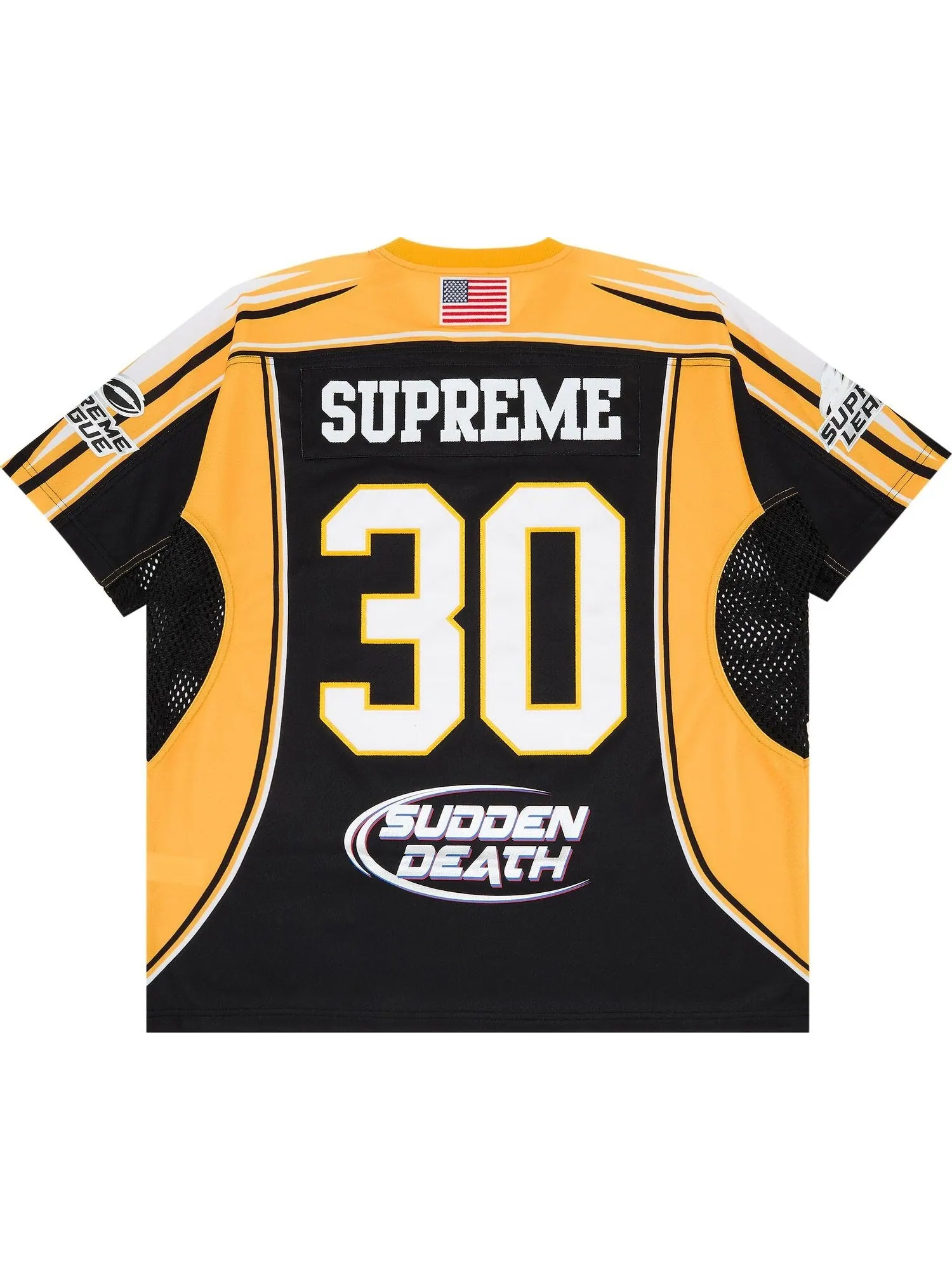 Футболка Supreme Sudden Death Football Jersey — изображение 2 из 3, черный/мультиколор