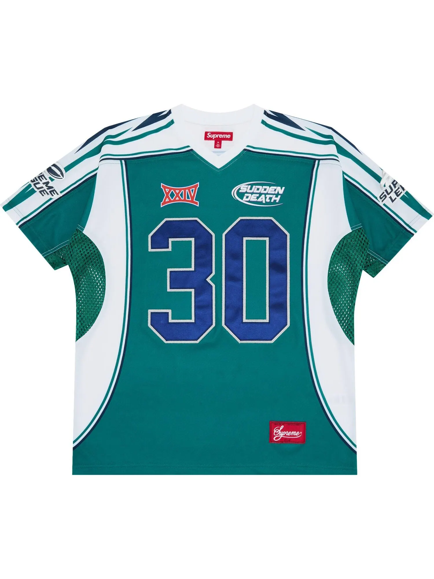 Футболка Supreme Sudden Death Football Jersey — изображение 1 из 3, бирюзовый