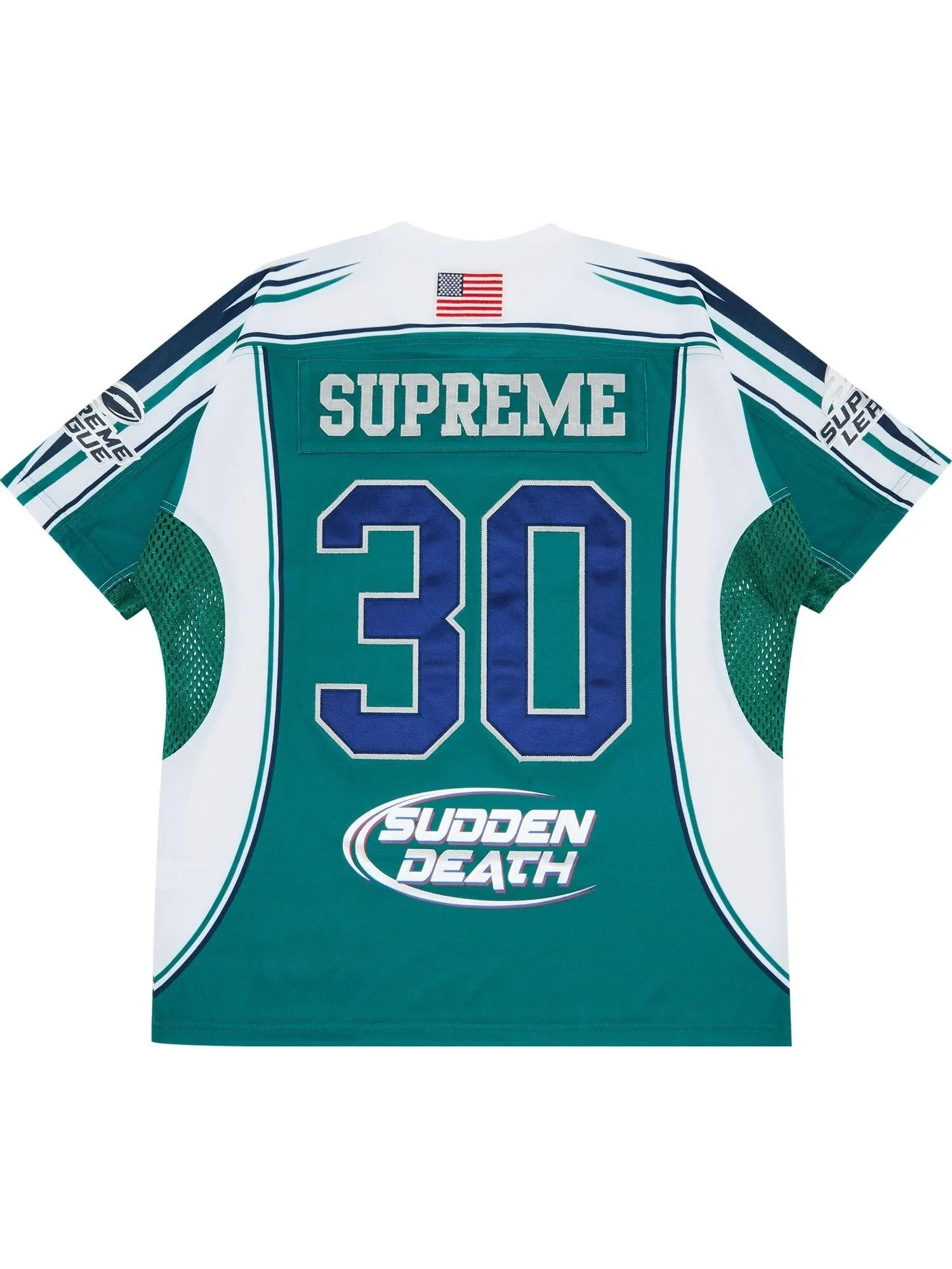 Футболка Supreme Sudden Death Football Jersey — изображение 2 из 3, бирюзовый