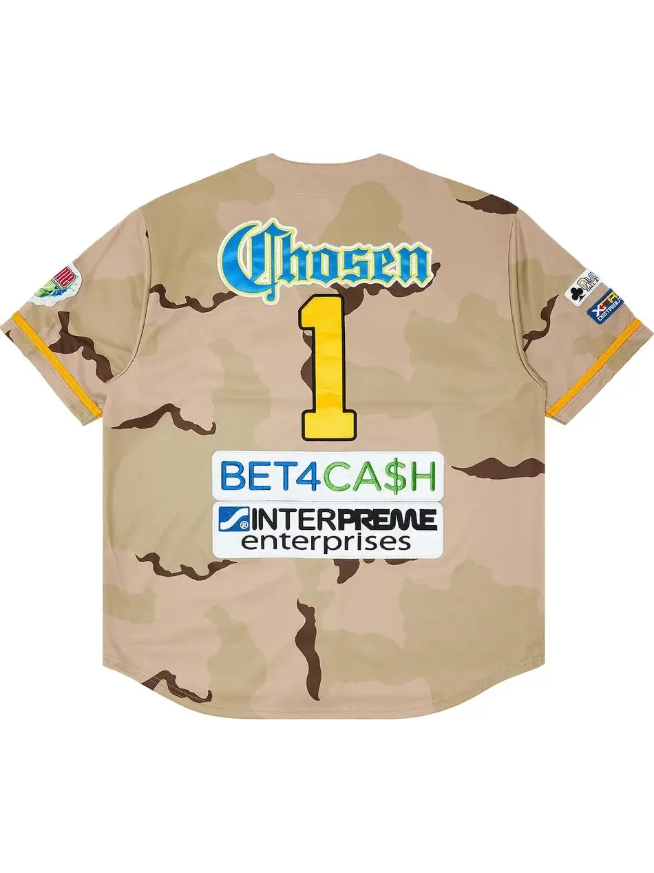 Рубашка Supreme Chosen One Baseball Jersey — изображение 2 из 3, бежевый