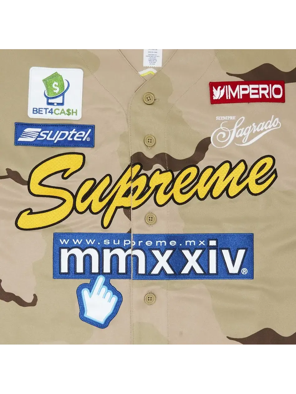 Рубашка Supreme Chosen One Baseball Jersey — изображение 3 из 3, бежевый