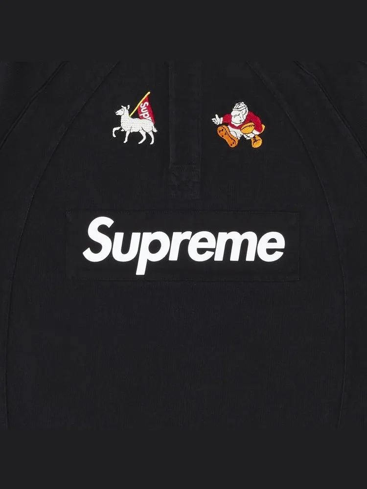 Футболка Supreme Short-Sleeve Rugby — изображение 3 из 3, черный