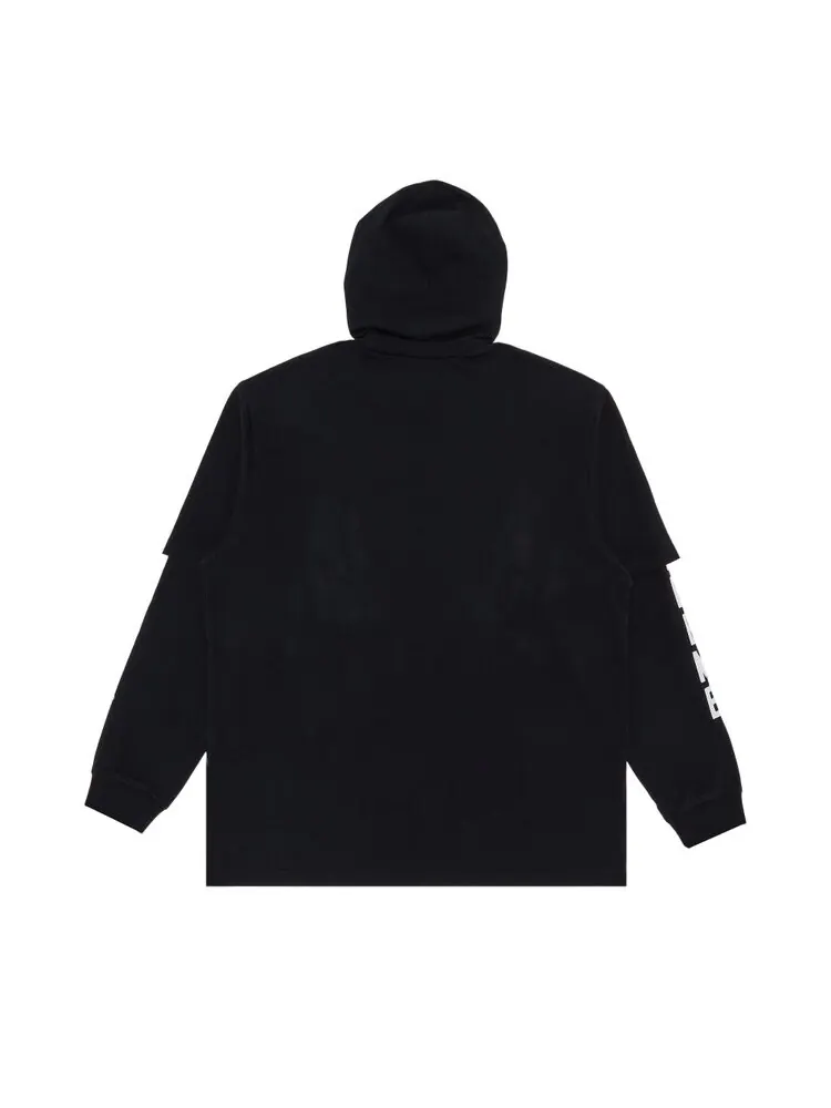 Топ Supreme Layered Hooded Long-Sleeve Top — изображение 2 из 3, черный