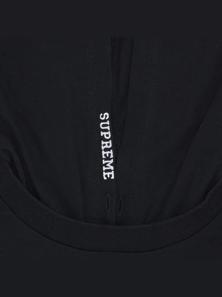 Топ Supreme Layered Hooded Long-Sleeve Top — изображение 3 из 3, черный