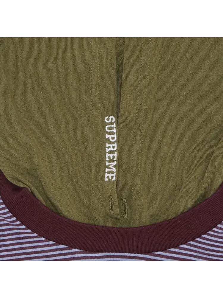 Топ Supreme Layered Hooded Long-Sleeve Top — изображение 3 из 3, зеленый