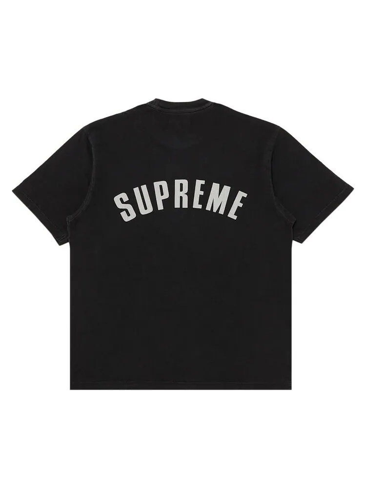 Топ Supreme Cracked Arc Short-Sleeve Top — изображение 2 из 3, черный