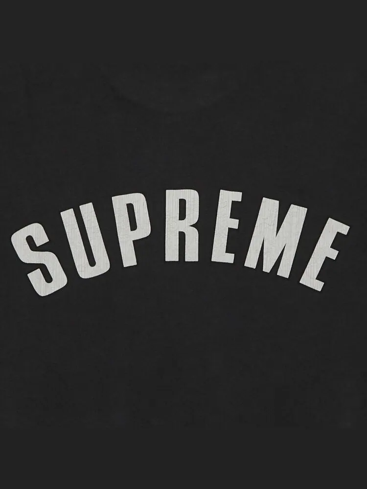 Топ Supreme Cracked Arc Short-Sleeve Top — изображение 3 из 3, черный