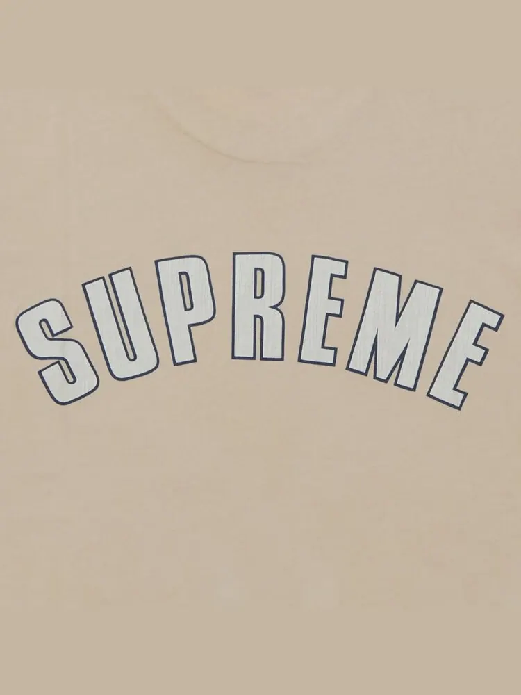 Топ Supreme Cracked Arc Short-Sleeve Top — изображение 3 из 3, бежевый