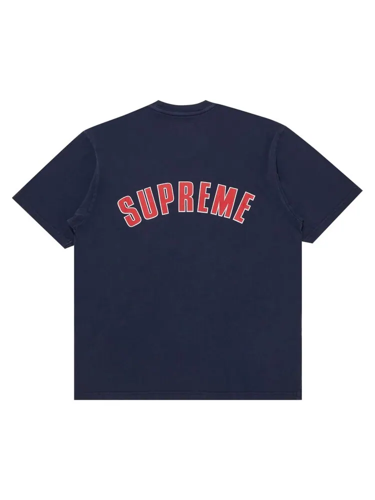 Топ Supreme Cracked Arc Short-Sleeve Top — изображение 2 из 3, синий