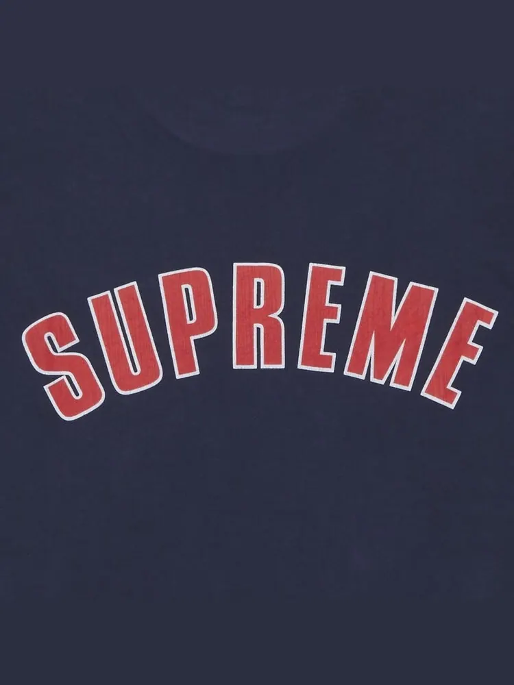 Топ Supreme Cracked Arc Short-Sleeve Top — изображение 3 из 3, синий