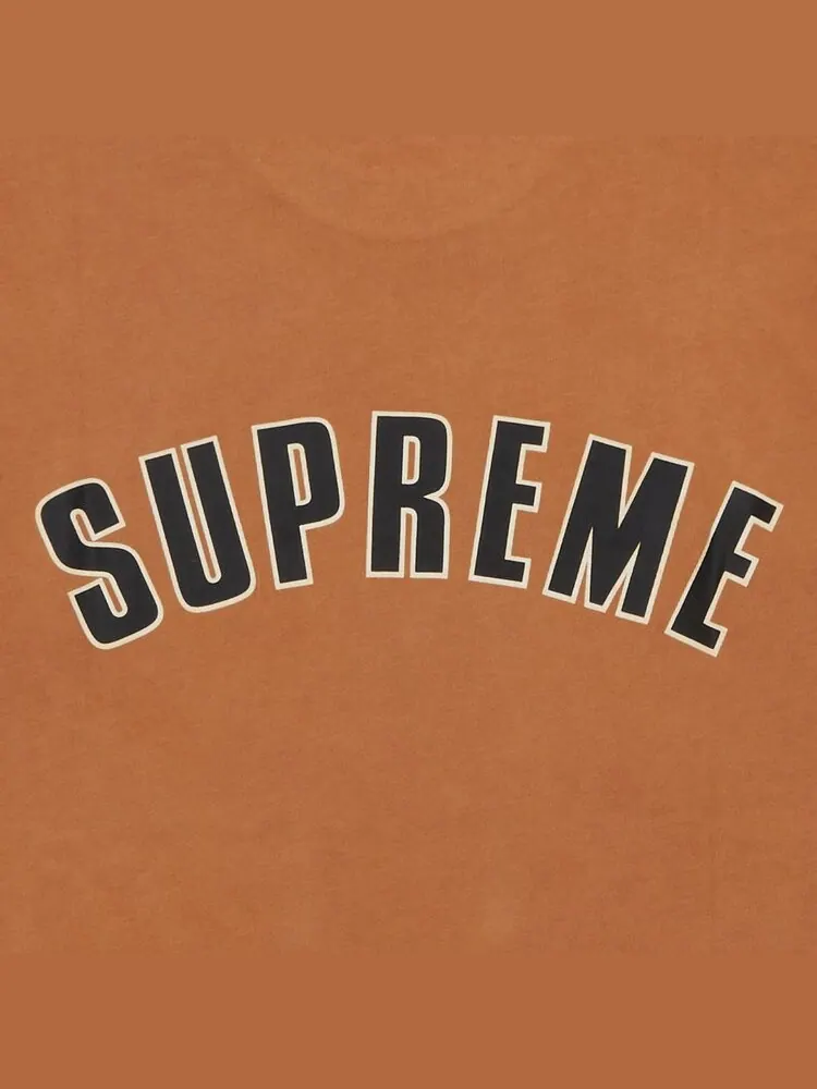 Топ Supreme Cracked Arc Short-Sleeve Top — изображение 3 из 3, оранжевый