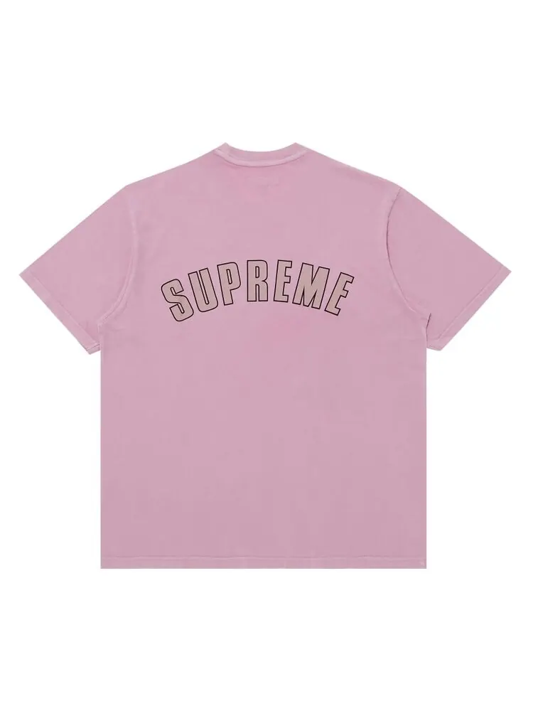 Топ Supreme Cracked Arc Short-Sleeve Top — изображение 2 из 3, розовый