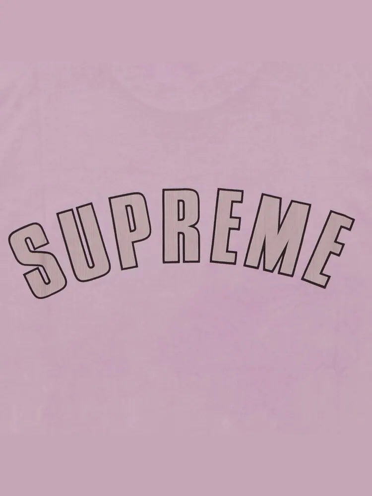 Топ Supreme Cracked Arc Short-Sleeve Top — изображение 3 из 3, розовый