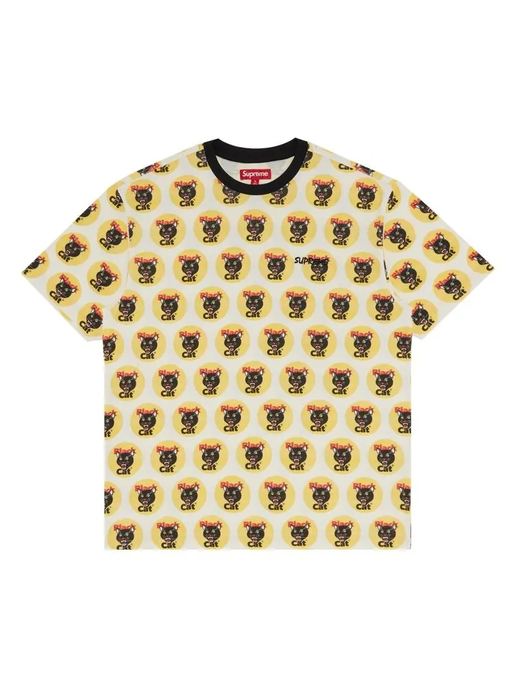 Топ Supreme Black Cat Short-Sleeve Top — изображение 1 из 3, мульти