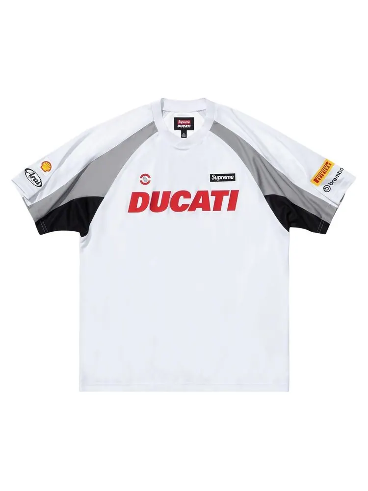 Футболка Supreme x Ducati Soccer Jersey White — изображение 1 из 2, белый