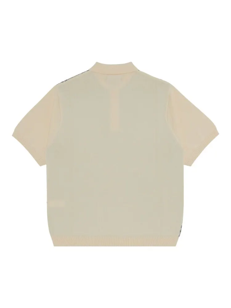 Поло Supreme Plaid Knit Short-Sleeve Polo — изображение 2 из 3, белый