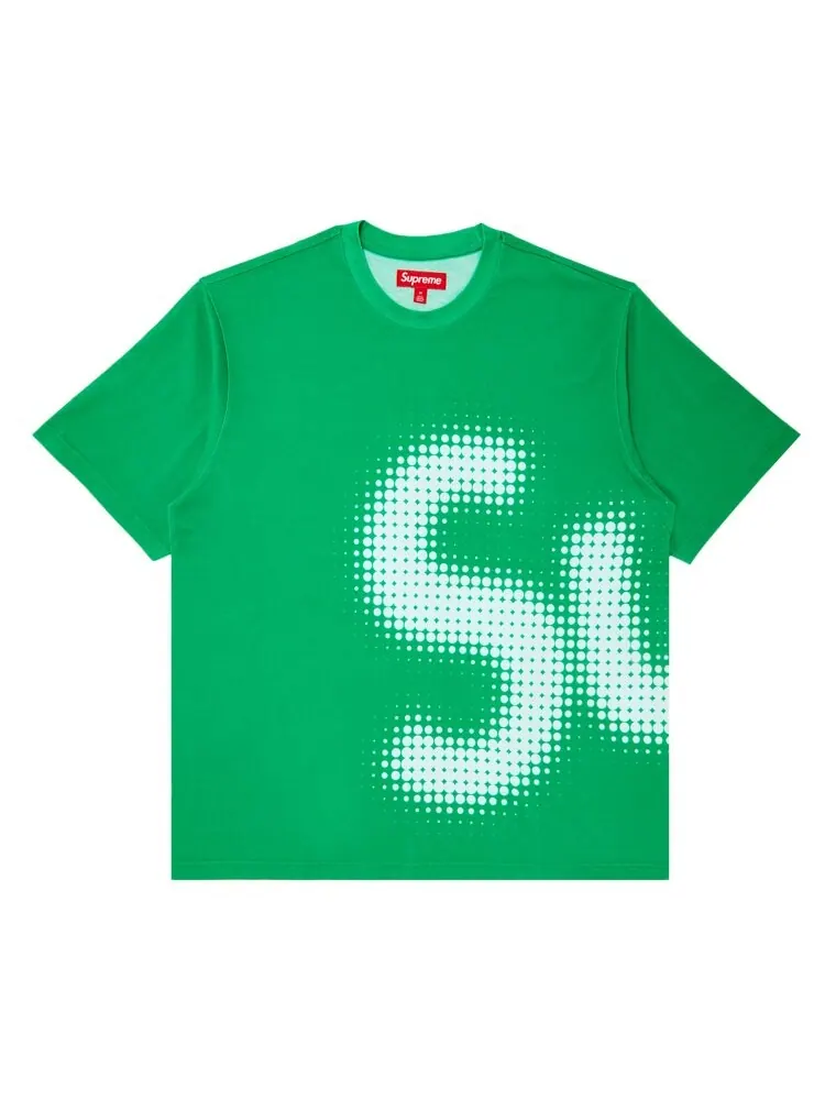 Топ Supreme Halftone Short-Sleeve Top — изображение 1 из 3, зеленый