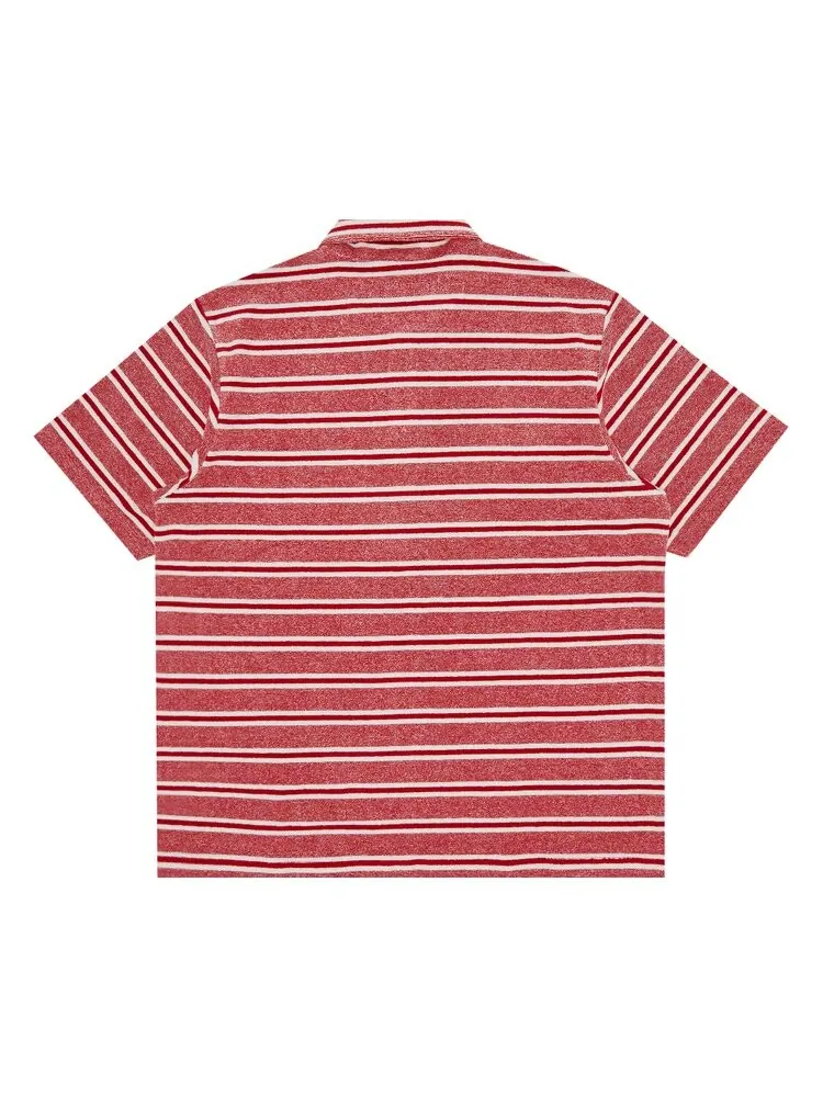 Поло Supreme Stripe Terry Short-Sleeve Polo — изображение 2 из 3, красный