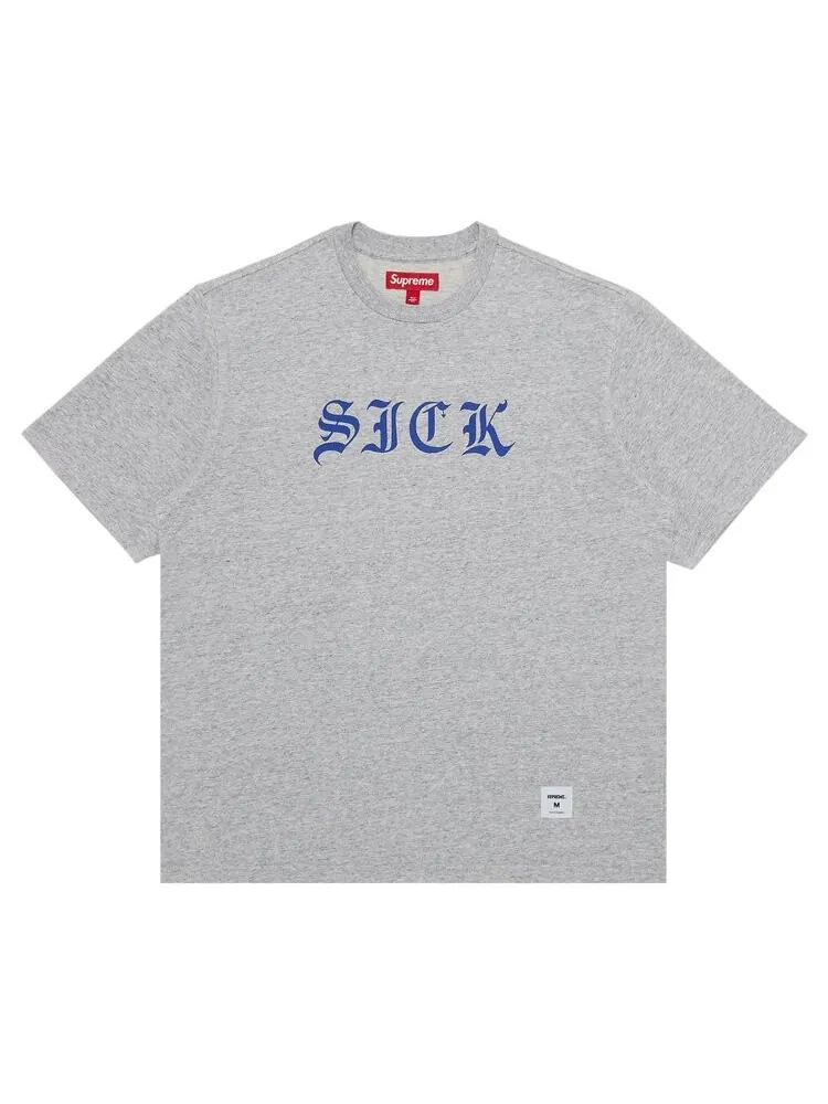 Топ Supreme Sick Short-Sleeve Top — изображение 1 из 2, серый