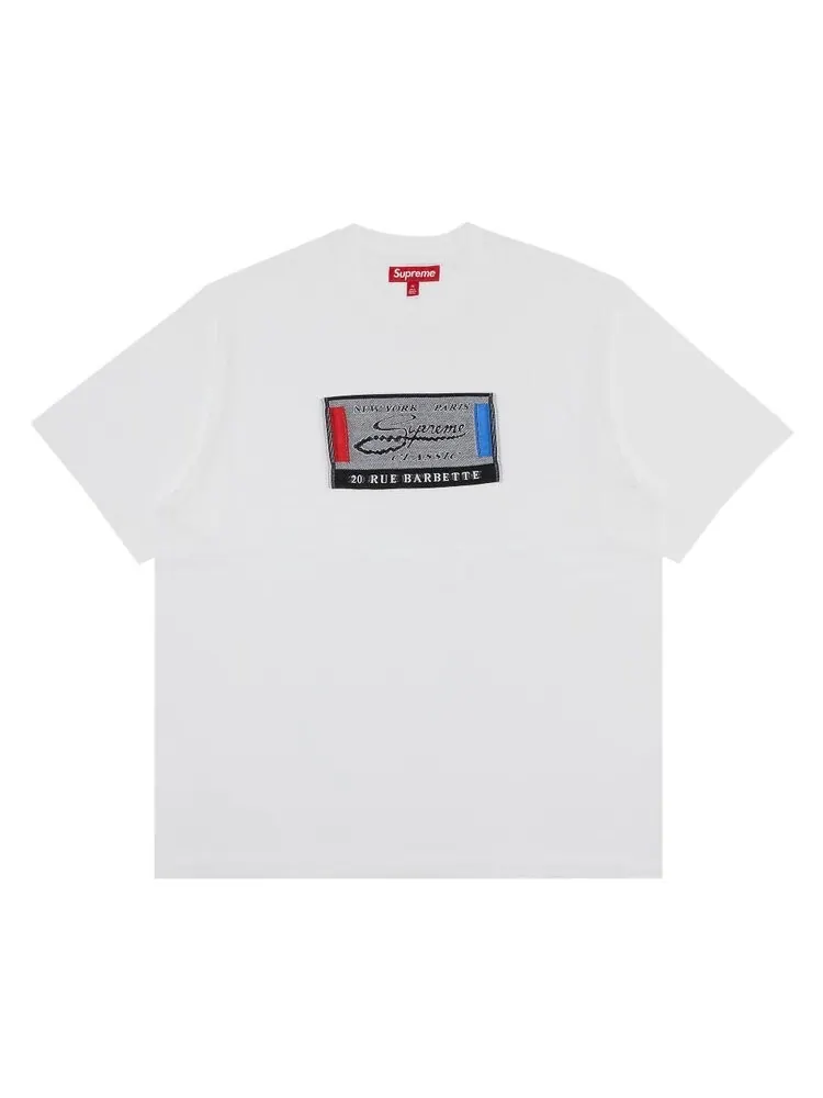 Топ Supreme Intarsia Label Short-Sleeve Top — изображение 1 из 2, белый
