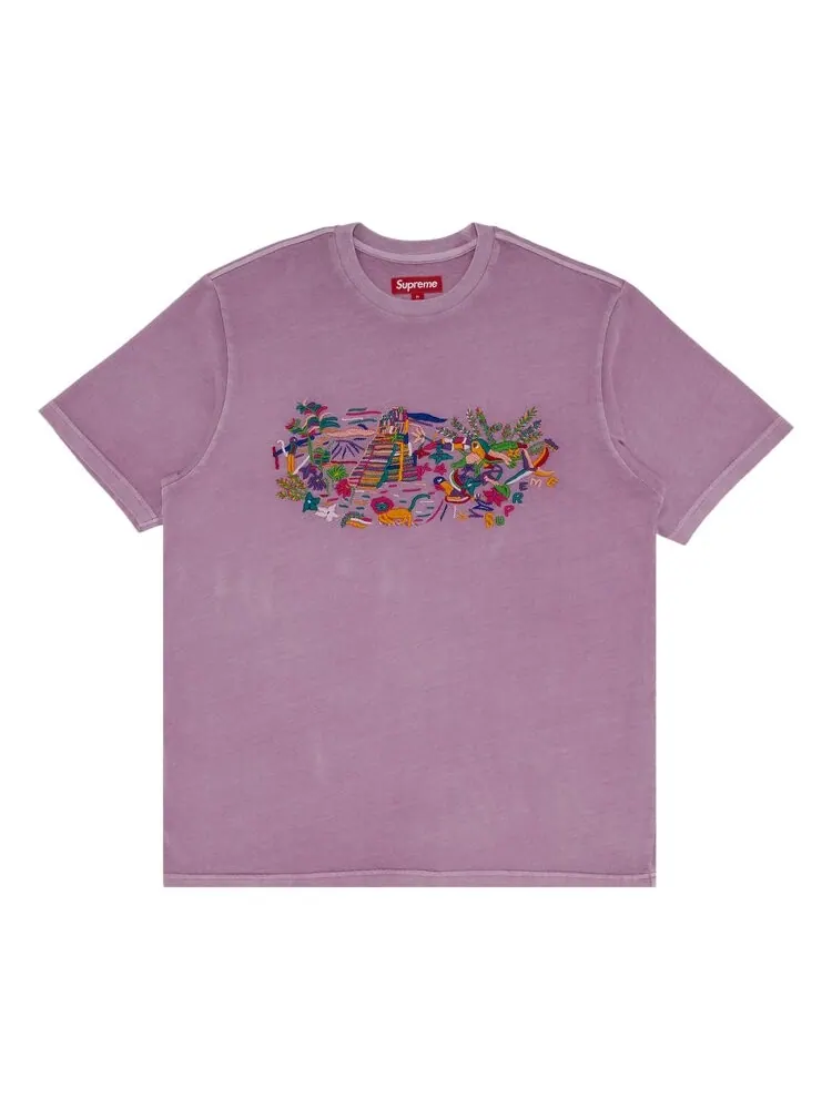 Майка Supreme Machu Picchu Short-Sleeve Top — изображение 1 из 2, фиолетовый