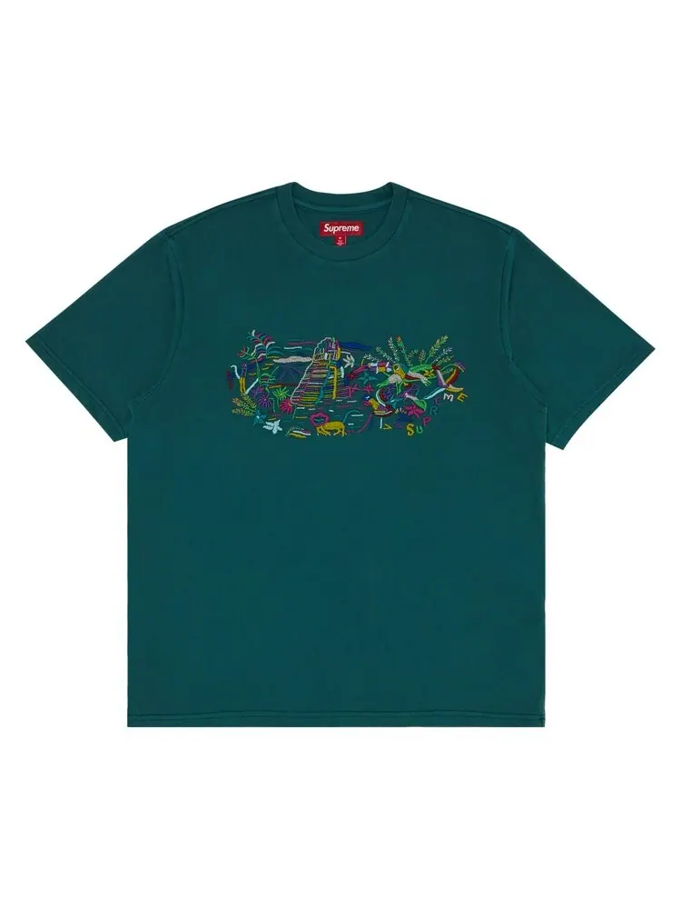 Майка Supreme Machu Picchu Short-Sleeve Top — изображение 1 из 2, бирюзовый