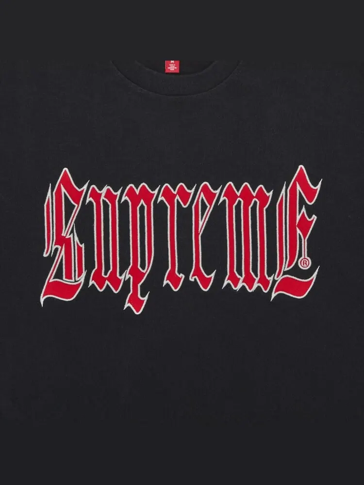 Топ Supreme Old English Short-Sleeve Top — изображение 2 из 2, черный