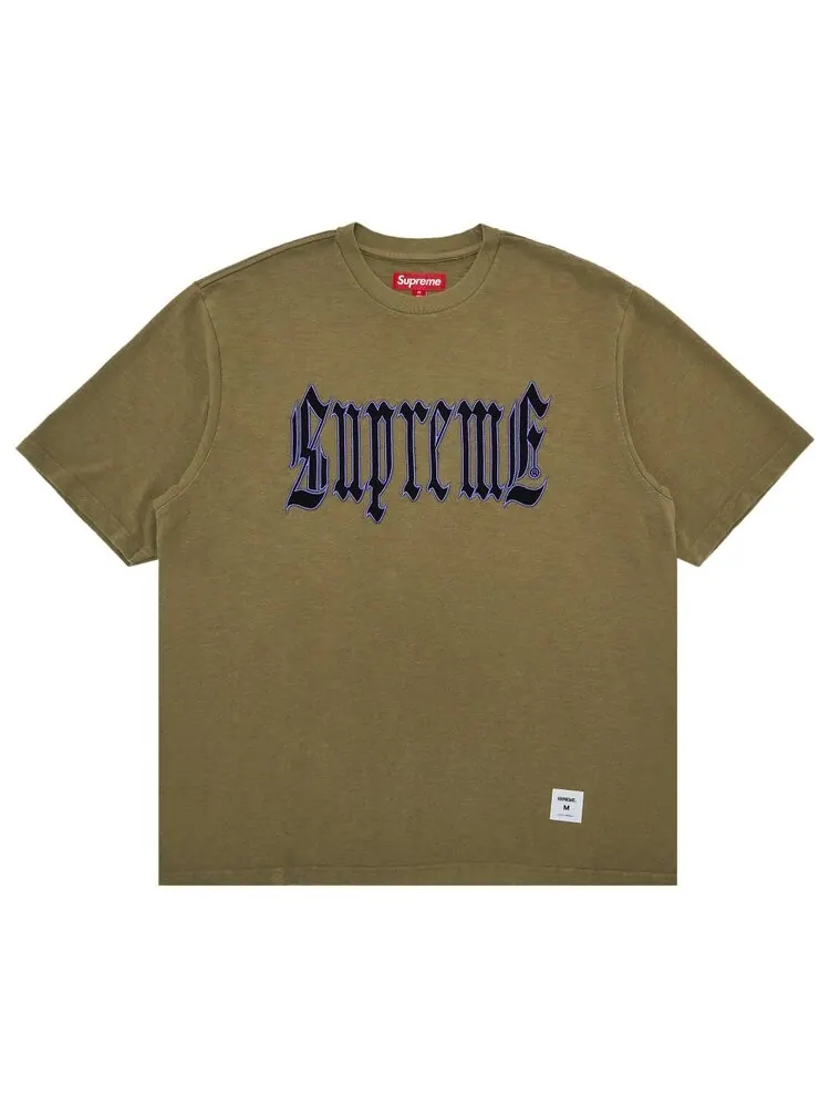 Топ Supreme Old English Short-Sleeve Top — изображение 1 из 2, зеленый