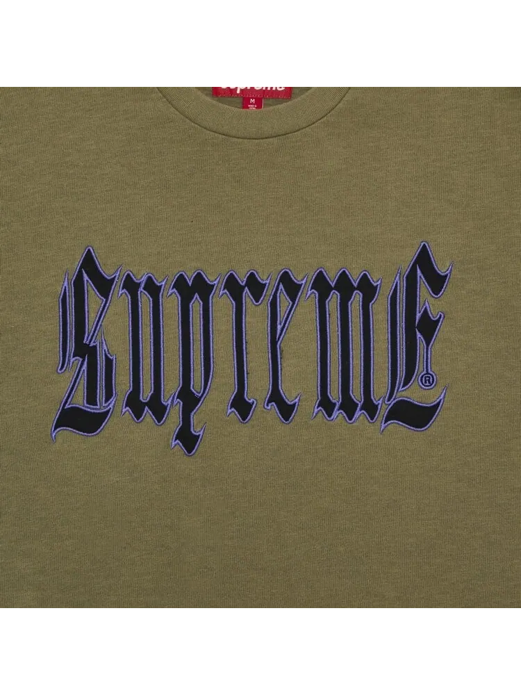 Топ Supreme Old English Short-Sleeve Top — изображение 2 из 2, зеленый