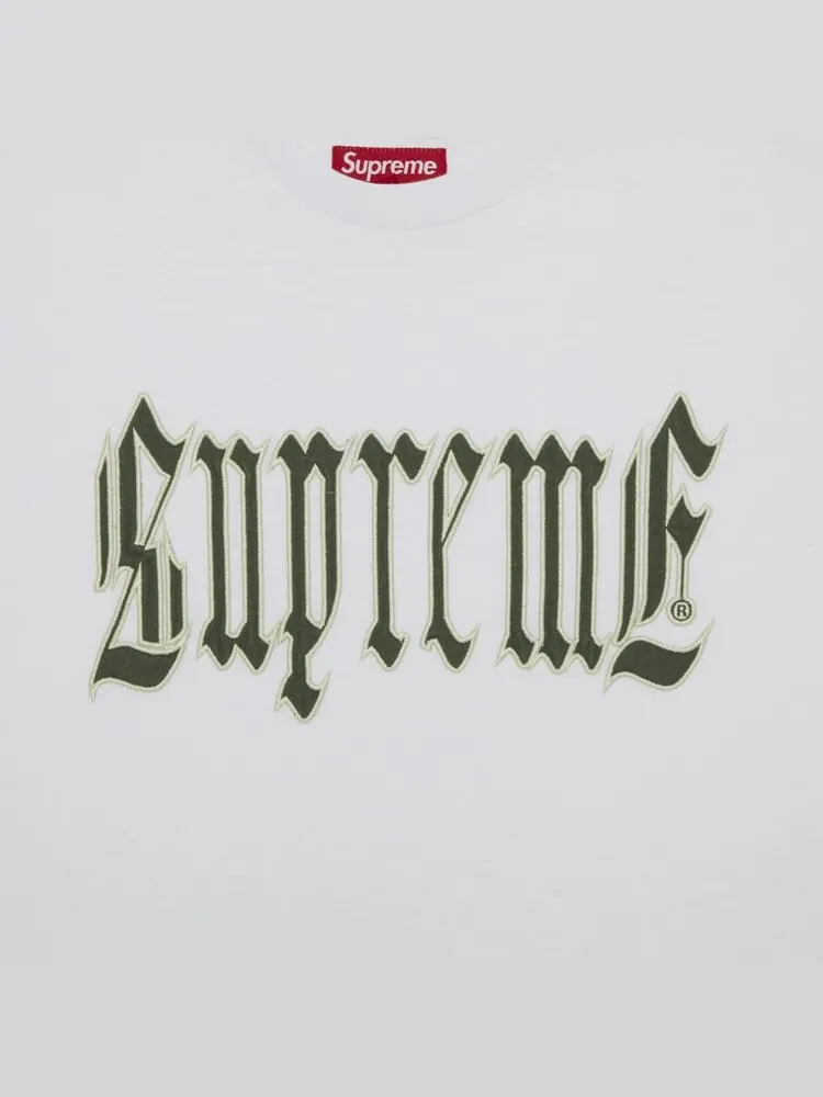 Топ Supreme Old English Short-Sleeve Top — изображение 2 из 2, белый