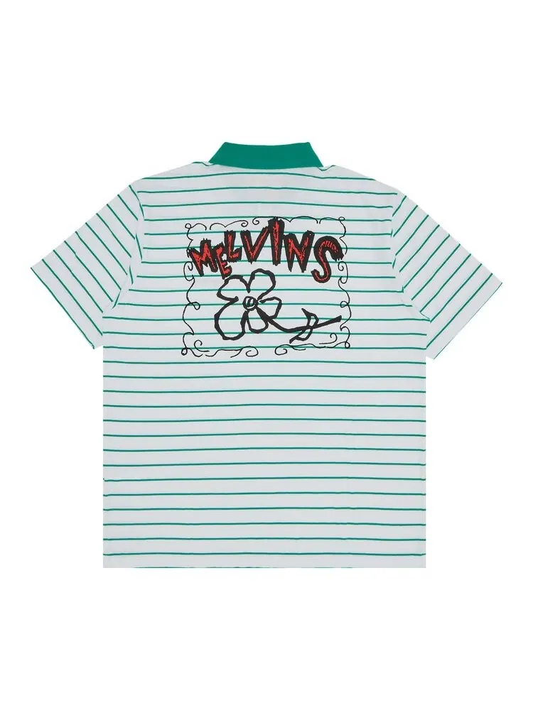 Поло Supreme x Melvins Stripe Short-Sleeve Polo — изображение 2 из 3, белый