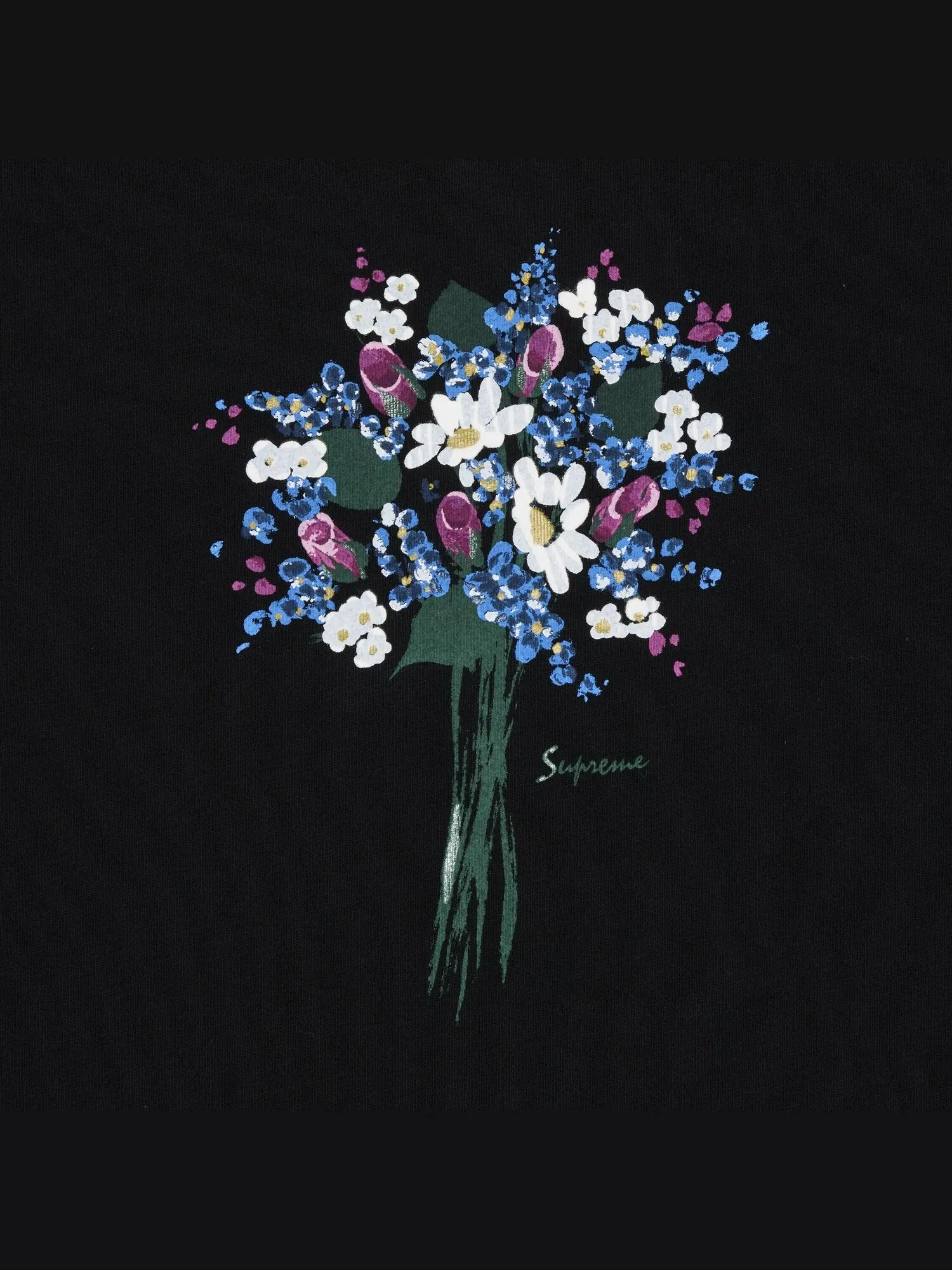 Футболка Supreme Bouquet Short-Sleeve — изображение 2 из 2, черный