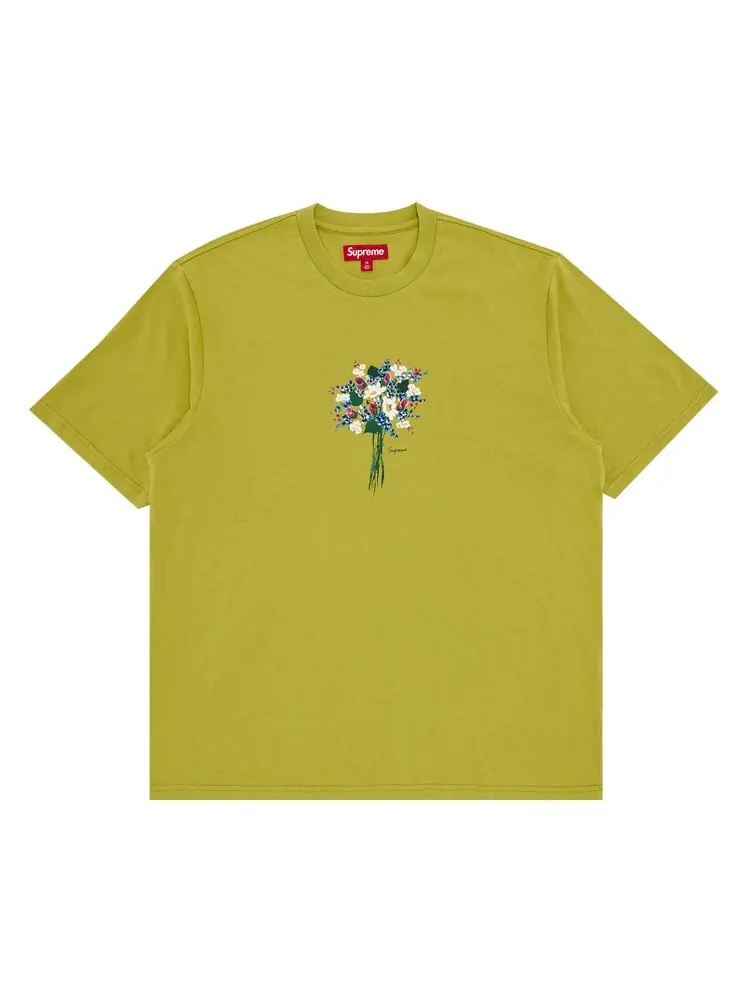 Топ Supreme Bouquet Short-Sleeve Top — изображение 1 из 2, зеленый