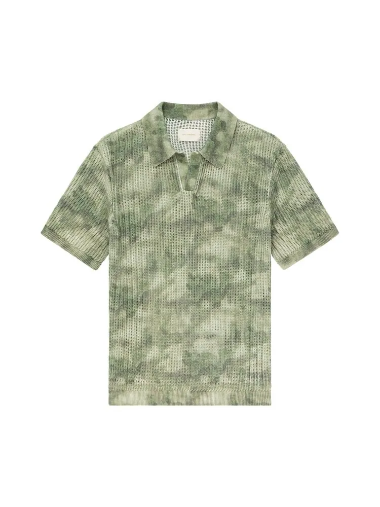 Поло Aimé Leon Dore Mesh Knit Polo — изображение 1 из 1, зеленый