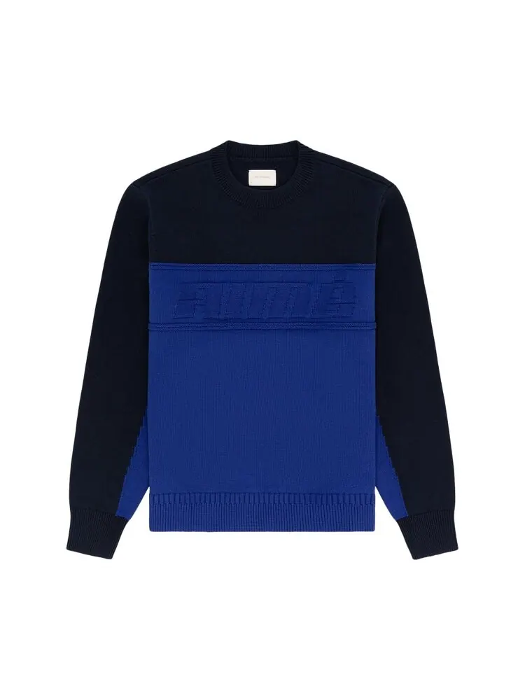 Свитер Aimé Leon Dore Sport Logo Crewneck Sweater — изображение 1 из 1, синий