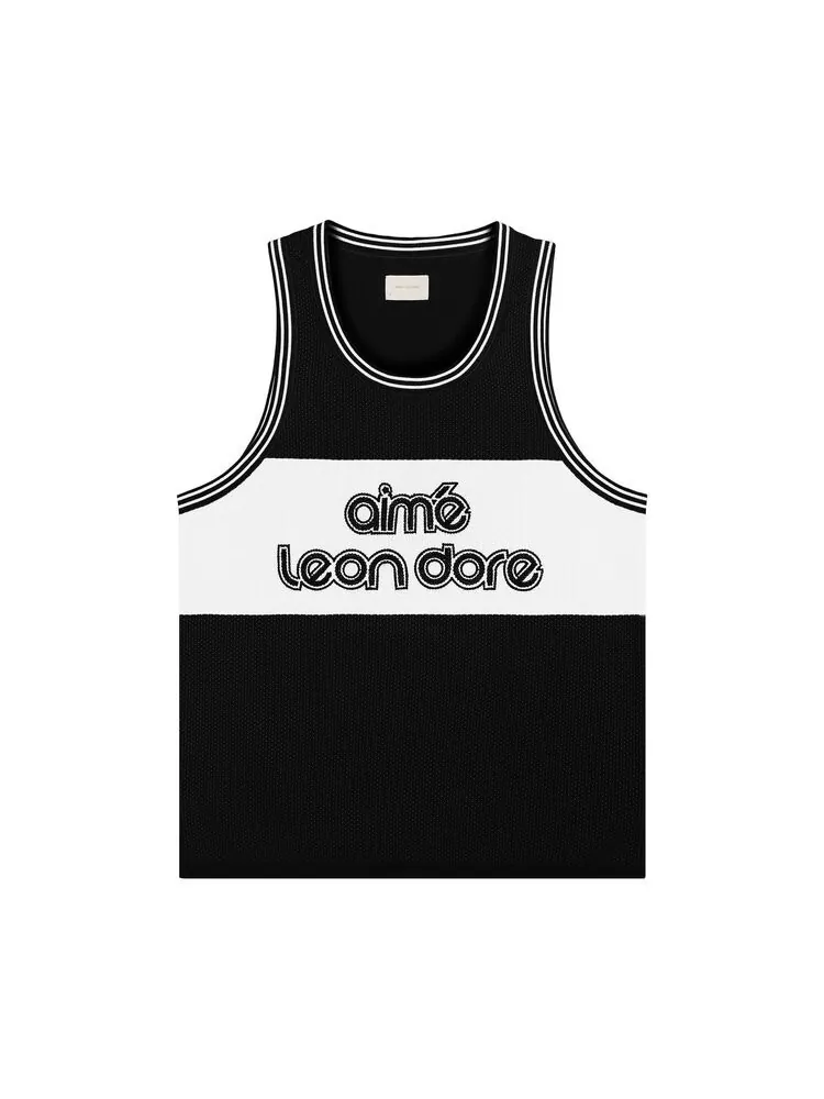 Джерси Aimé Leon Dore Knit Basketball Jersey Black — изображение 1 из 2, черный