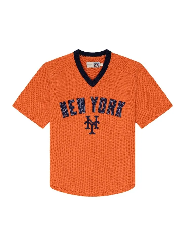 Свитер Aimé Leon Dore x New York Mets Short-Sleeve Knit Sweater — изображение 1 из 1, оранжевый