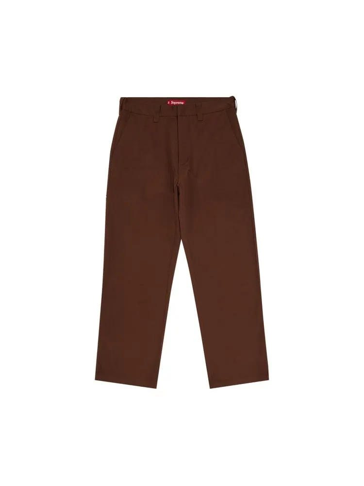 Брюки Supreme Work Pant — изображение 1 из 3, коричневый