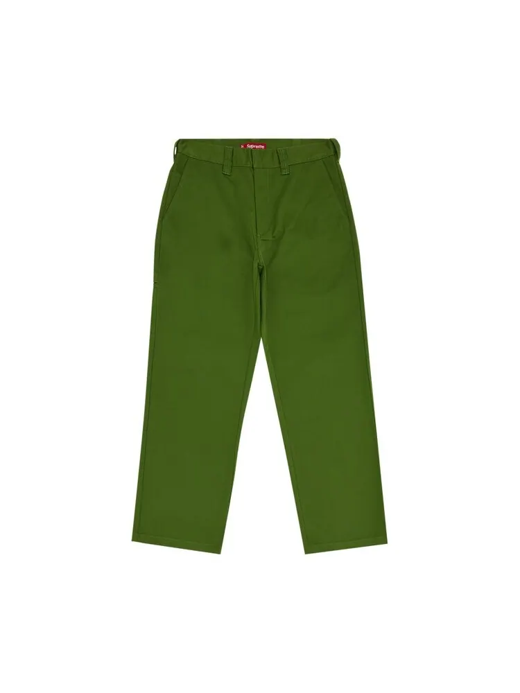 Брюки Supreme Work Pant — изображение 1 из 3, зеленый