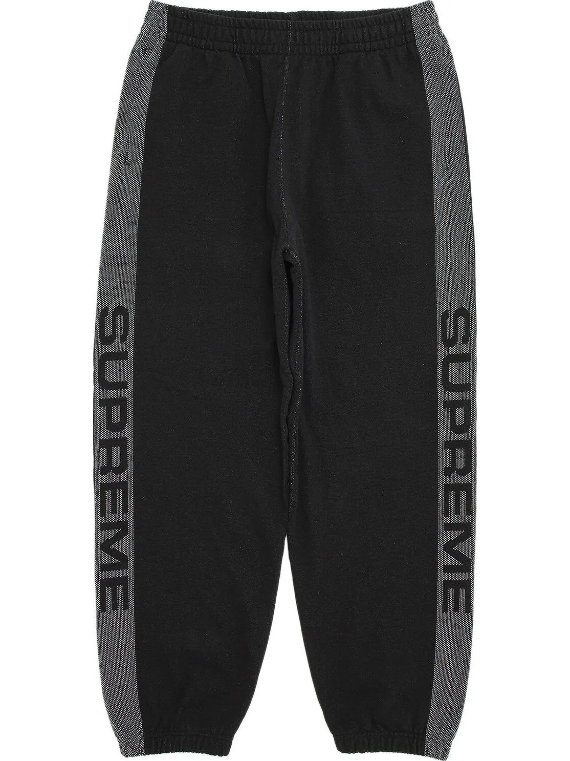 Спортивные брюки Supreme Jacquard Stripe 'Black' — изображение 1 из 3, черный