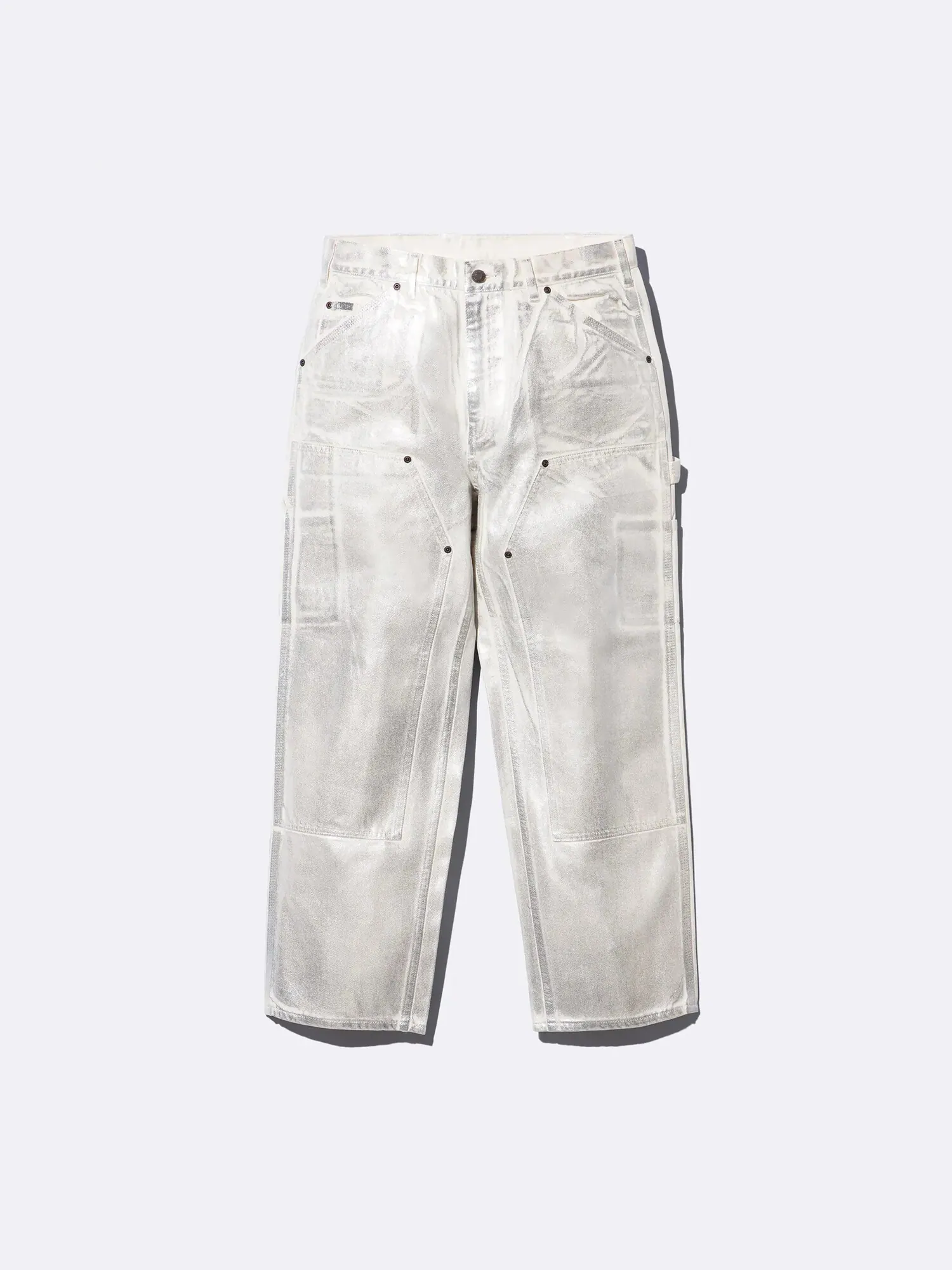 Брюки Supreme x MM6 Maison Margiela Foil Double Knee Painter — изображение 1 из 6, серебряный