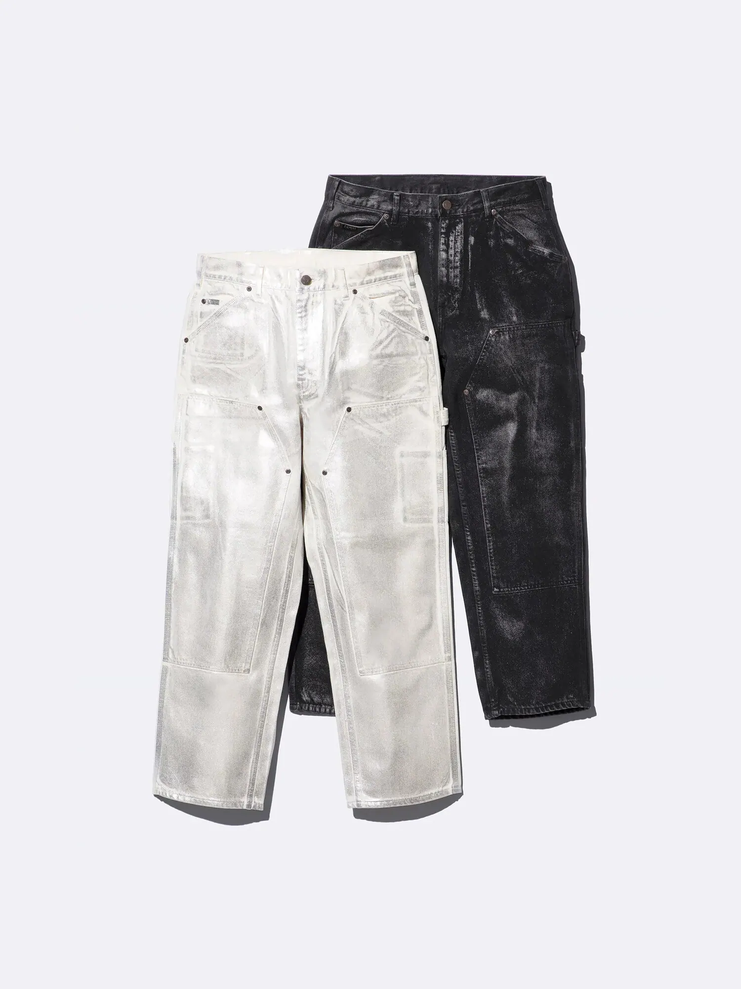 Брюки Supreme x MM6 Maison Margiela Foil Double Knee Painter — изображение 6 из 6, серебряный