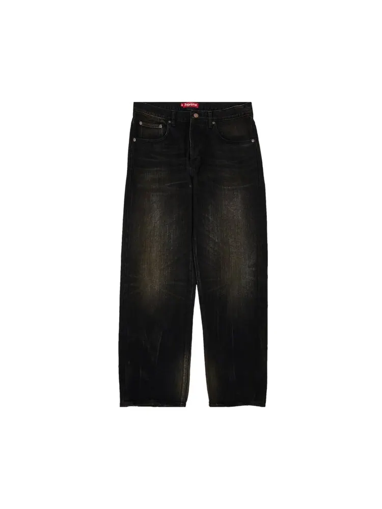 Джинсы Supreme Distressed Loose Fit Selvedge Jean — изображение 1 из 3, черный