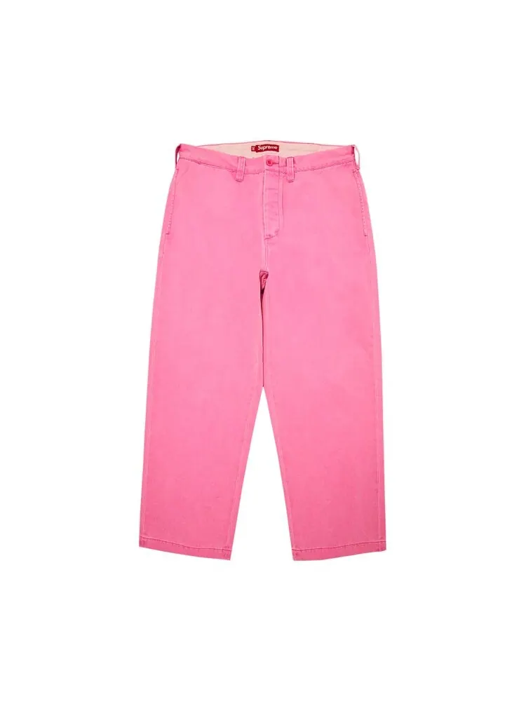Брюки Supreme Chino Pant — изображение 1 из 3, розовый
