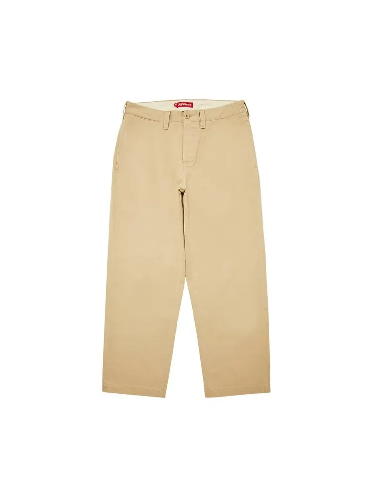 Брюки Supreme Chino Pant — изображение 1 из 3, бежевый