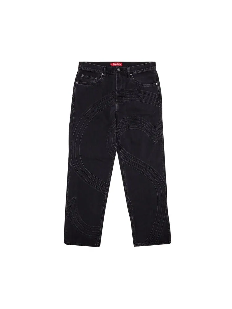 Джинсы Supreme S Logo Loose Fit Jean — изображение 1 из 3, черный
