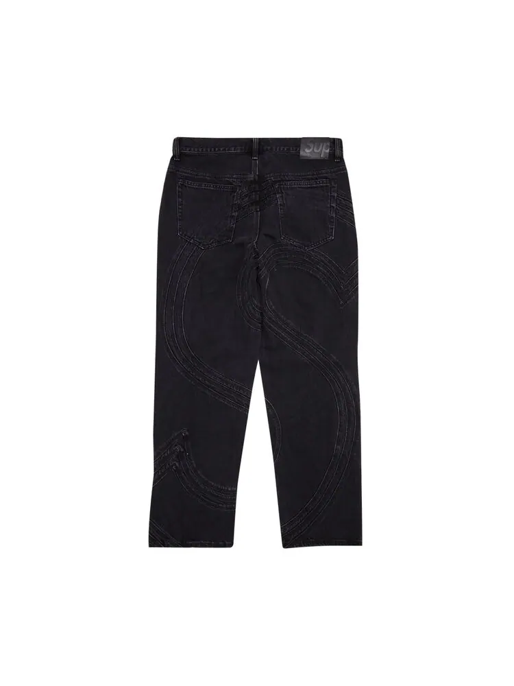 Джинсы Supreme S Logo Loose Fit Jean — изображение 2 из 3, черный